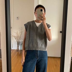 Grey Oversized Vest (from Seoul)
